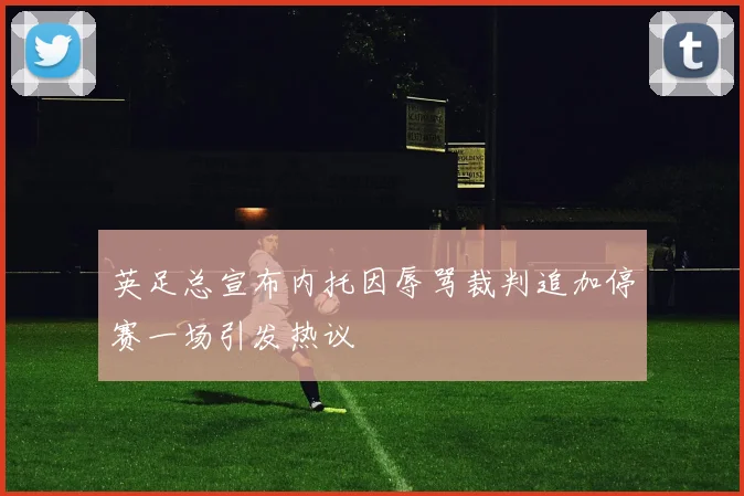 英足总宣布内托因辱骂裁判追加停赛一场引发热议